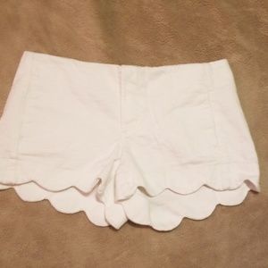 White scallop lilly pulitzer shorts